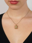 Victorian 18ct Gold & Blue Enamel Stanhope Locket