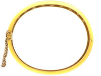 Victorian 18ct Gold Emerald & Diamond Bangle