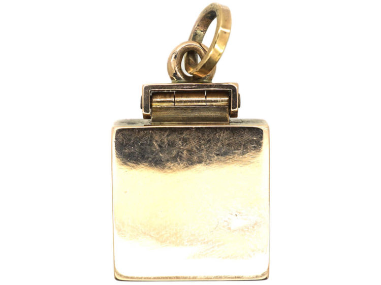 Edwardian 15ct Two Coloured Gold Locket with Bee