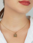Edwardian 15ct Two Coloured Gold Locket with Bee