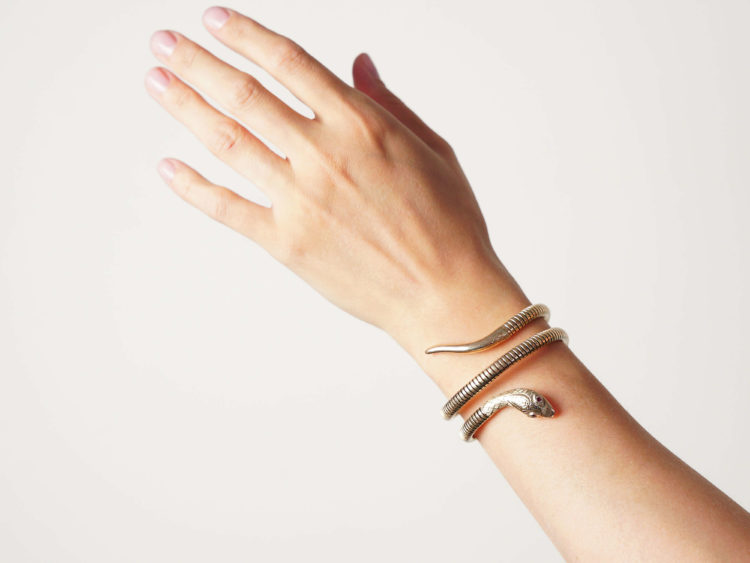 9ct Gold Snake Bangle