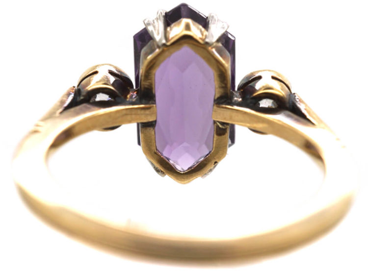 Art Deco Amethyst & Diamond Ring