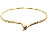 9ct Gold Snake Necklace