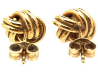 9ct Gold Knot Earrings
