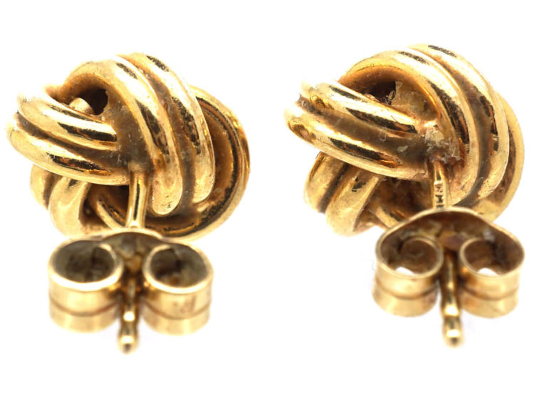 9ct Gold Knot Earrings