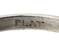 Edwardian Platinum, Sapphire & Diamond Oval Cluster Ring