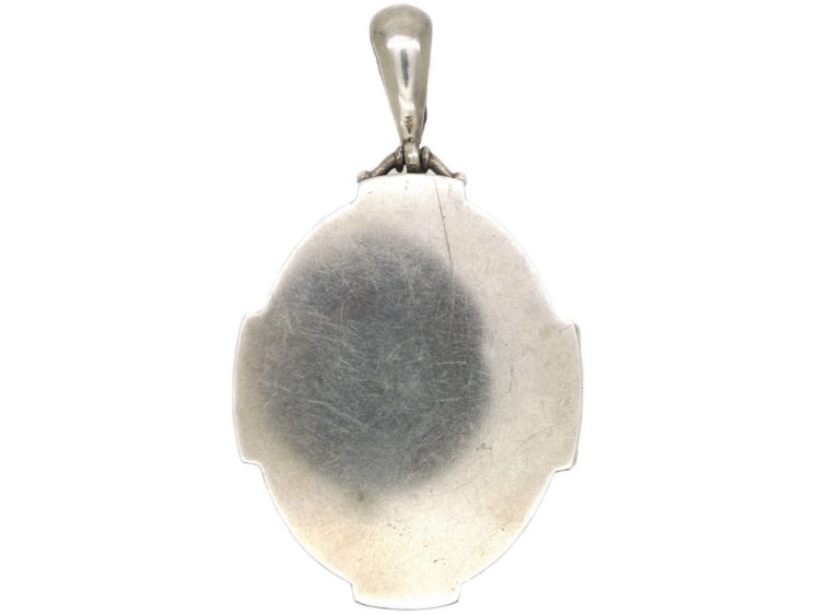 Victorian Silver & Two Colour Gold Overlay Flowers Locket