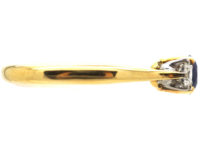18ct Gold, Sapphire & Diamond Three Stone Ring