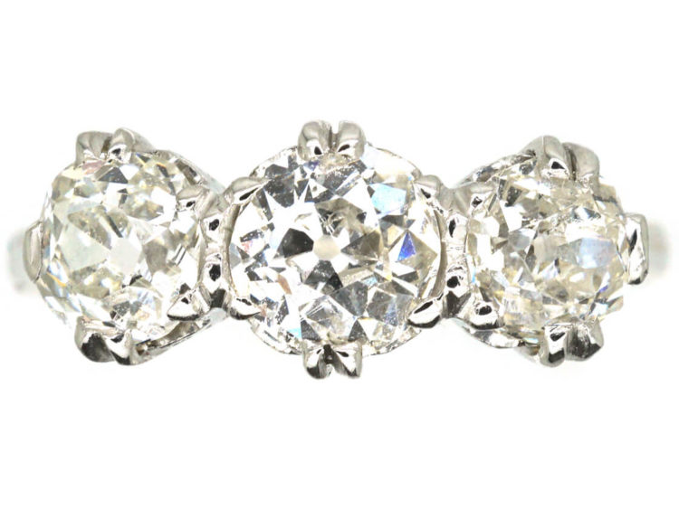 18ct Gold Three Stone Diamond Ring