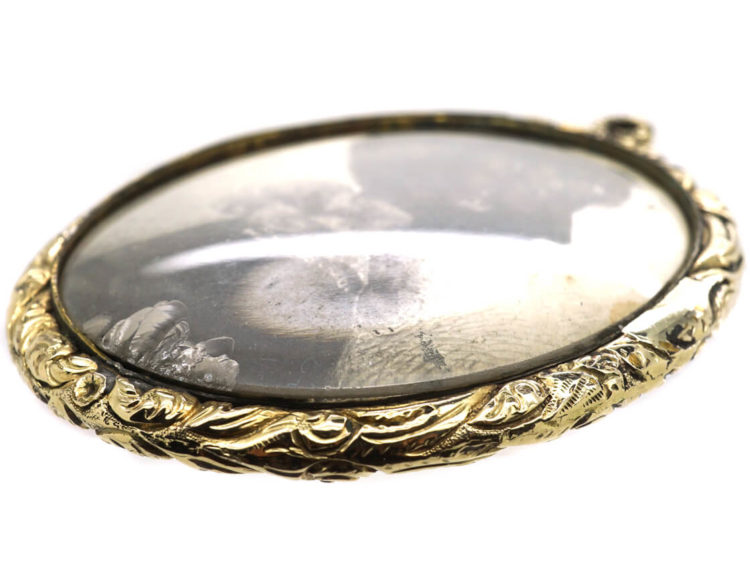 Georgian Silhouette of Lady Pendant