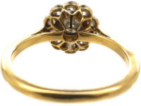 Edwardian 18ct Gold & Platinum, Diamond Daisy Cluster Ring