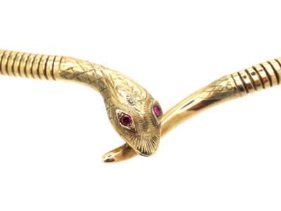 9ct Gold Snake Necklace