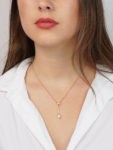 Art Deco 9ct Gold & Opal Pendant on Chain