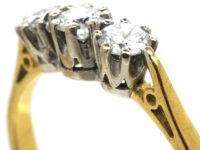 18ct Gold Three Stone Diamond Ring