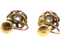 Edwardian Diamond Cluster Earrings