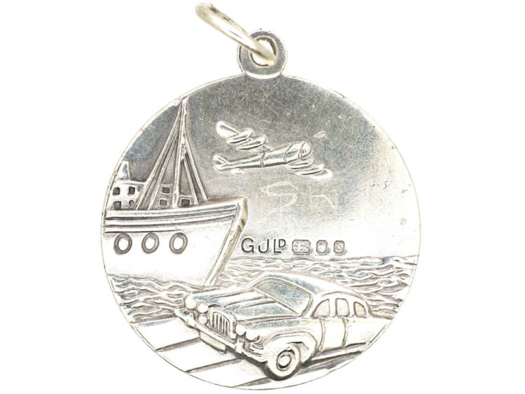 St Christopher Silver Pendant by Georg Jensen