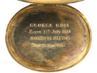 Victorian 18ct Gold & Black Enamel Oval Mourning Locket