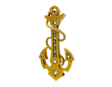 Antique jewellery anchor