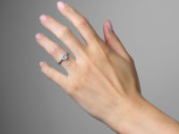 Art Deco 18ct White Gold Diamond Solitaire Ring