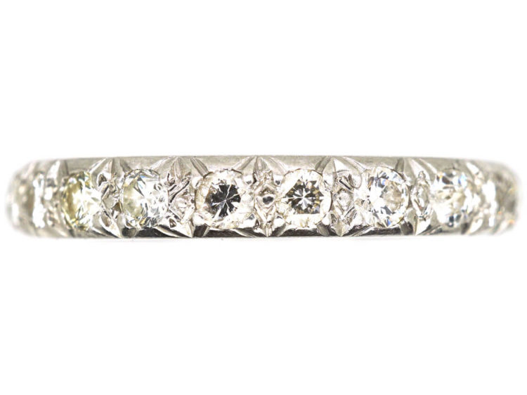 Art Deco Platinum & Diamond Eternity Ring