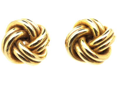 9ct Gold Knot Earrings