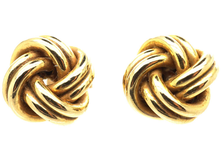 9ct Gold Knot Earrings