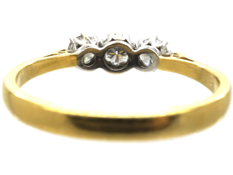 18ct Gold Three Stone Diamond Ring