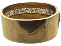 Victorian 15ct Gold Wide Bangle