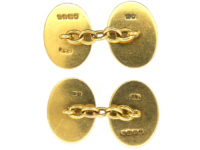 18ct Gold & Enamel Game Bird Cufflinks by Cropp & Farr