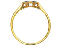 Art Deco Sapphire & Diamond, Diamond Shaped Ring