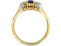 18ct Gold, Sapphire & Diamond Three Stone Ring