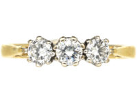 18ct Gold Three Stone Diamond Ring