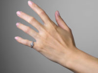 Art Deco Platinum & Diamond Twist Ring