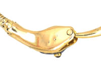 19th Century 14ct Gold & Blue Enamel Snake Necklace