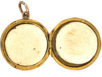 Edwardian 9ct Back & Front Round Locket