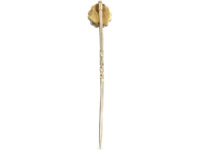 Victorian 15ct Gold & Diamond Star Tie Pin