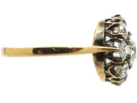 Edwardian 18ct Gold & Diamond Cluster Ring