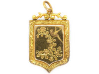 Edwardian 9ct Back & Front Locket with Swallow Detail