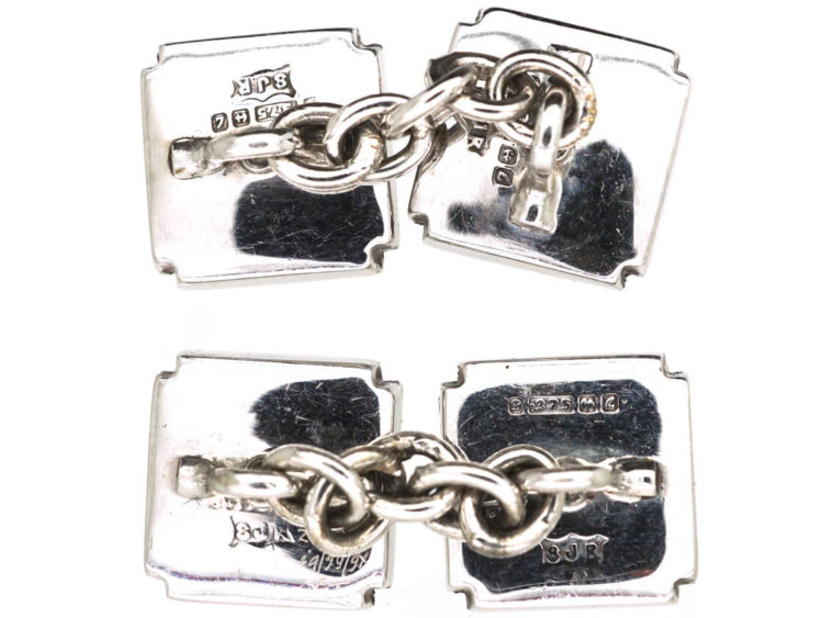 9ct White Gold & Diamond Dress Set in Original Case