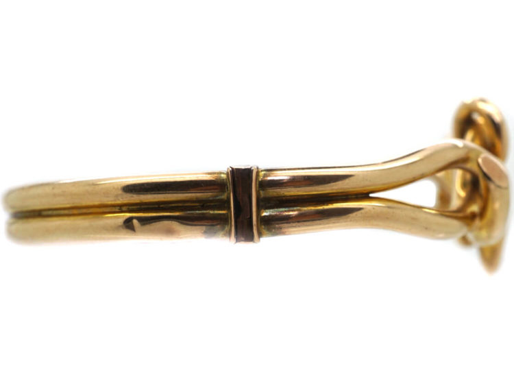Edwardian 9ct Gold Coily Bangle