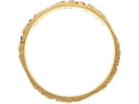 Victorian 18ct Gold Decorated Wedding Band