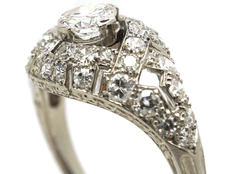 Art Deco Platinum & Diamond Ring