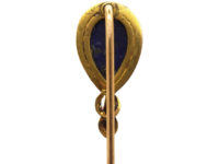 Victorian 15ct Gold & Lapis Lazuli Snake Tie Pin