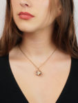 Victorian 9ct Gold & Rock Crystal Round Locket