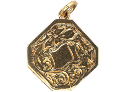9ct Gold Octagonal Locket