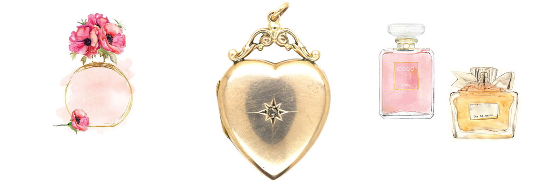 Edwardian 9ct Gold Heart Shaped Locket set with a Rose Diamond