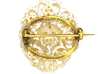 Regency Small Natural Pearl Lace Brooch