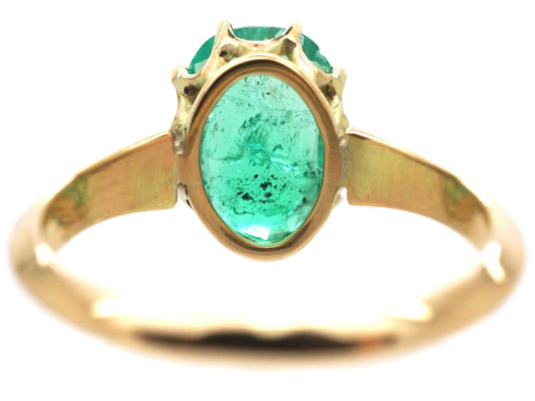 Edwardian 18ct Gold & Emerald Ring
