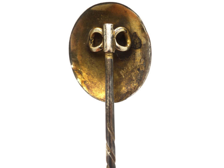 Victorian 9ct Gold & Banded Onyx Tie Pin