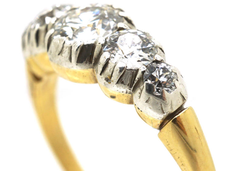 William 1V 18ct Gold Five Stone Diamond Ring